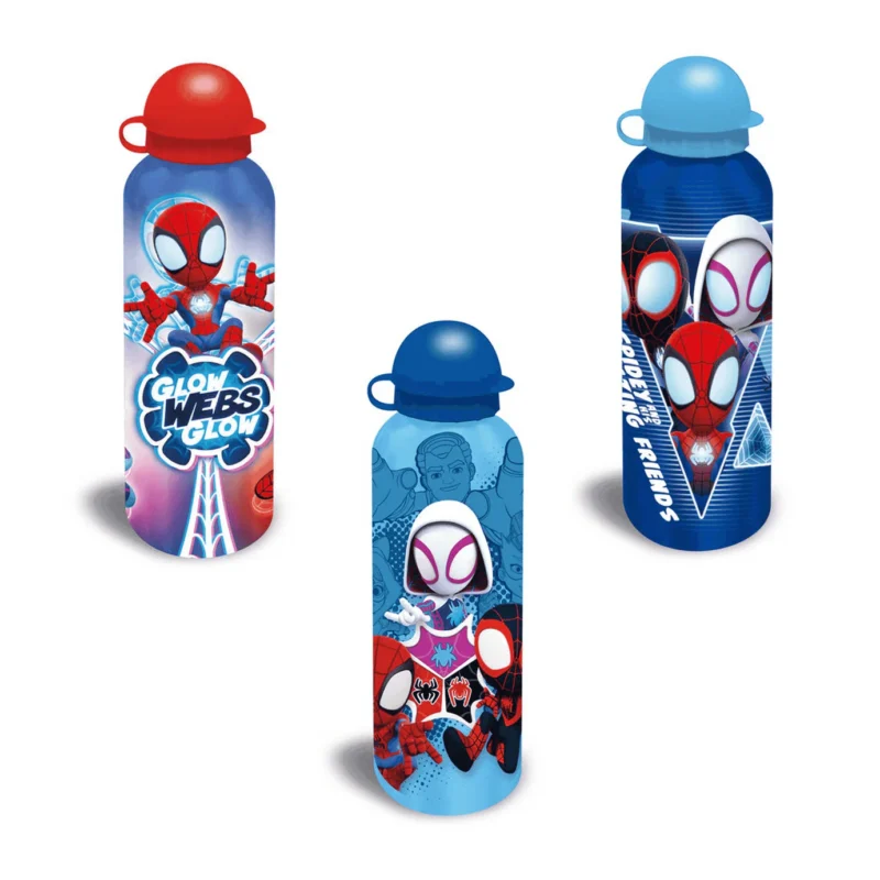 Botella Cantimplora Aluminio Spidey Marvel 500Ml Kiglam. Envíos 24-48 horas